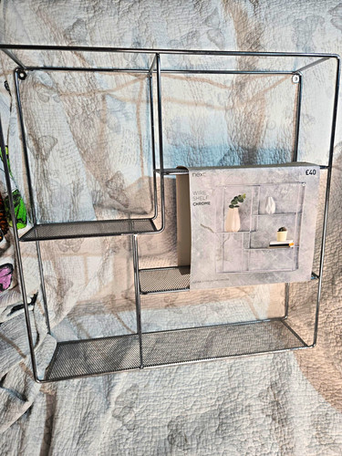 Next chrome wire - wall, shelf