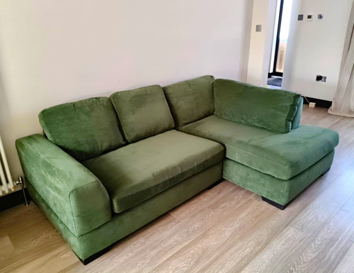 Next green corner sofa - corner,