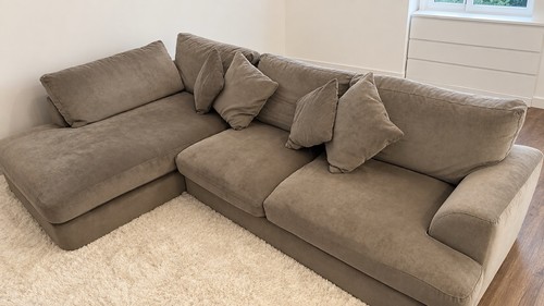 Next grey velour corner - next,