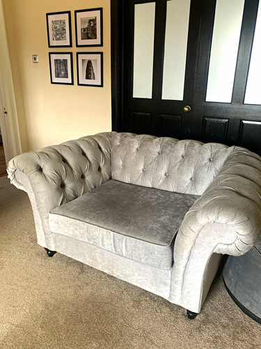 Next grey tufted velvet - grey,