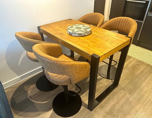 Natural distressed pine dining - natural,