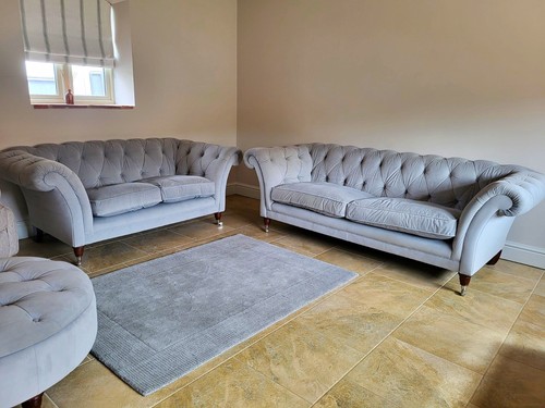 Next grey velvet - gosford, sofa