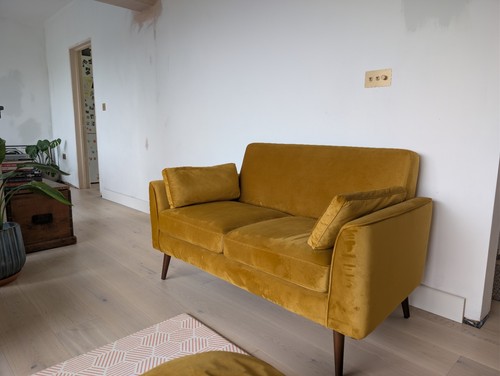Mila velvet person - person, sofa