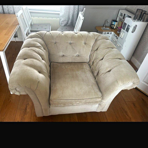 Beige chesterfield rolled - beige,