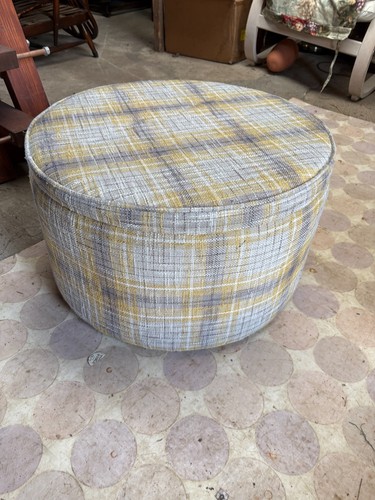 Next yellow grey pouffe - yellow,